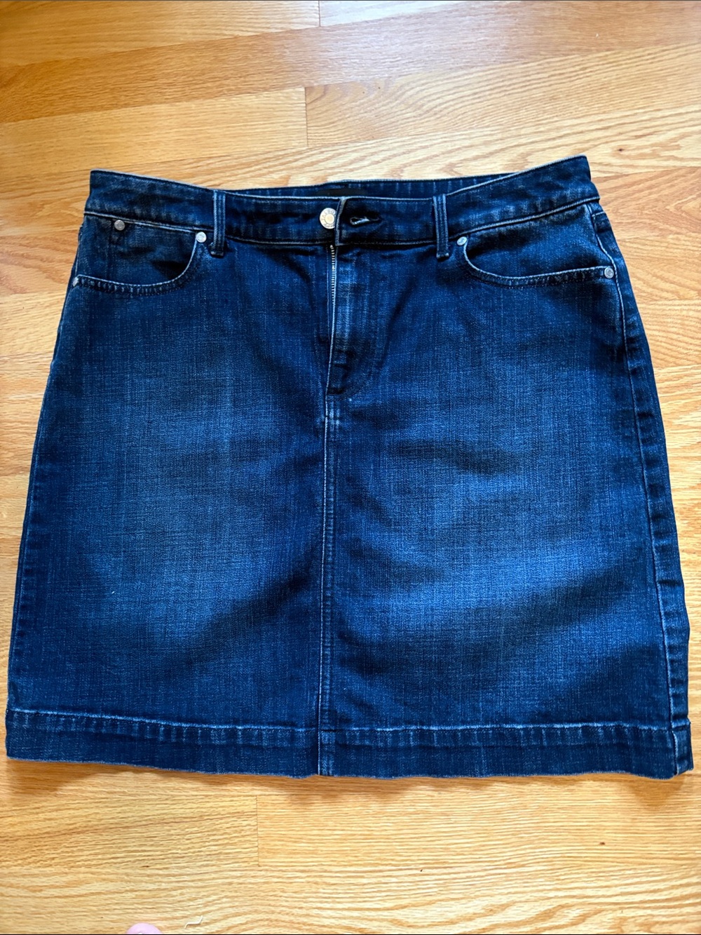 Talbots Dark Blue Denim Mini Skirt